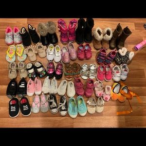 Huge lot of toddler shoes!